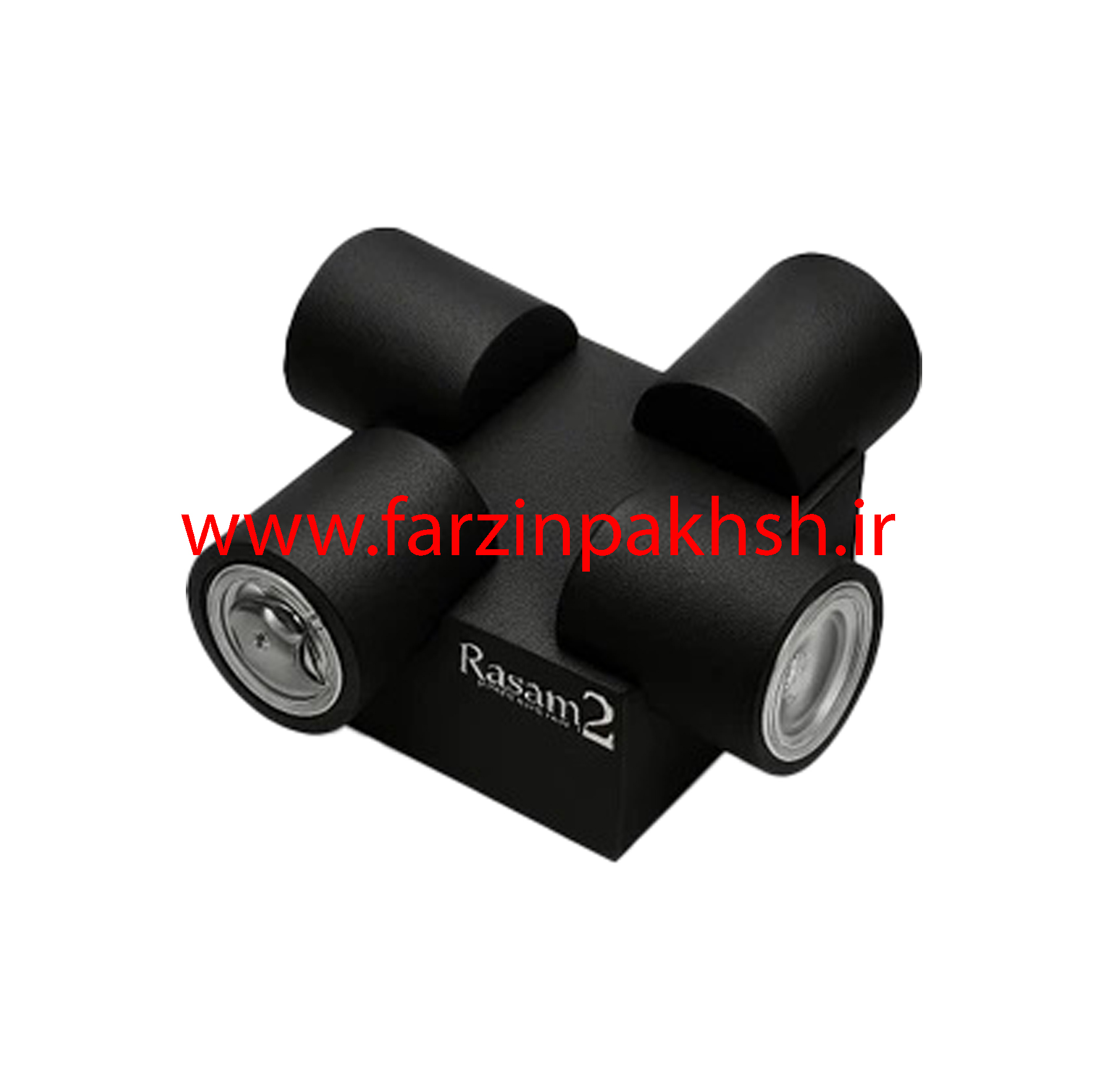 چراغ دکوراتیو U مربع 90 درجه چهار طرفه 4 وات رسام مدل RL203-4