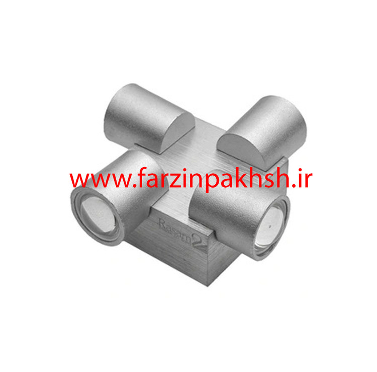 چراغ دکوراتیو U مربع 90 درجه چهار طرفه 4 وات رسام مدل RL203-4
