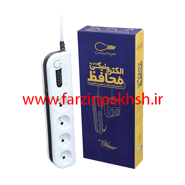 محافظ چهار پریز 10 آمپر زانیس مدل سیمی (مخصوص لوازم صوتی و تصویری و کامپیوتر)