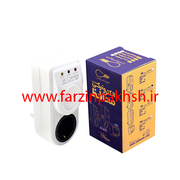 محافظ دو پریز 10 آمپر ارت دار زانیس مدل دیواری (مخصوص پکیج)
