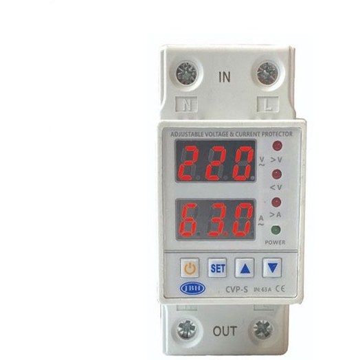 محافظ کنترل ولتاژ و آمپر جی بی اچ مدل 63A تکفاز