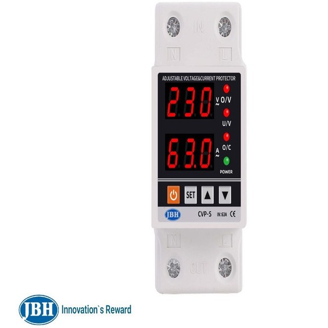محافظ ولتاژ و جریان تکفاز دیجیتال 80 آمپر جی بی اچ کد JBHCVP-S1PH63A