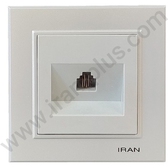 تلفن تک سوکت دوخط مدل برلیان نقره ای نمایش ارزان‌ترین فروشگاه