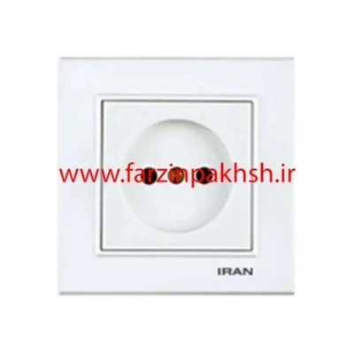 کلید و پریز توکار ایران الکتریک مدل برلیان اقتصادی سفید