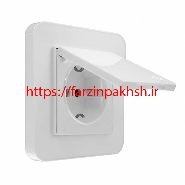 پریز ارت درب دار سفید ایران الکتریک مدل ارس اقتصادی