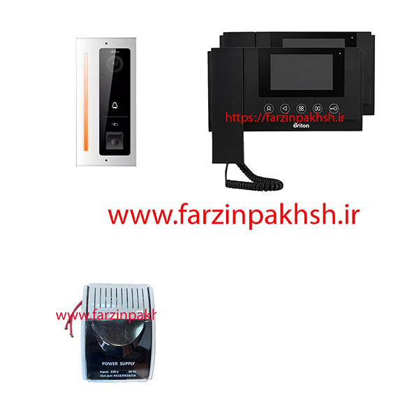 پک آیفون تصویری 4310 برایتون با پنل کریستال 1 تا 10 واحدی مشکی
