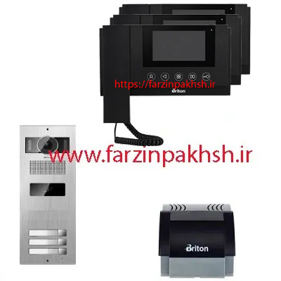 آیفون تصویری برایتون مدل 4310 مشکی با پنل کارتی 1 تا 8 واحدی