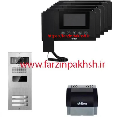 آیفون تصویری برایتون مدل 4310 مشکی با پنل کارتی 1 تا 8 واحدی
