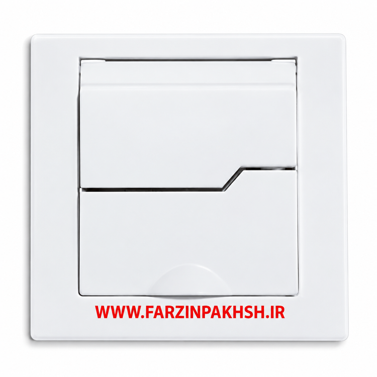 کلید و پریز توکار ویرا مدل T2 بارانی سفید کامل *