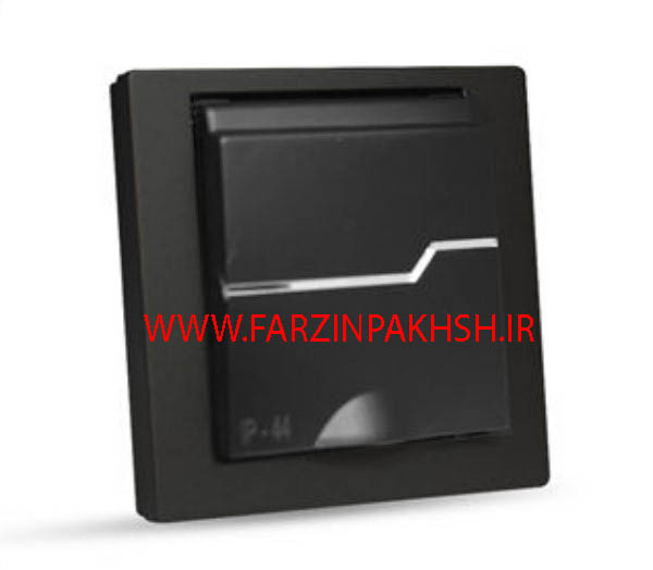 کلید و پریز توکار ویرا مدل T2 بارانی مشکی کامل *