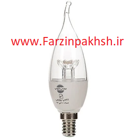 لامپ LED اشکی 6 وات شفاف پارس شهاب مدل لنز ستاره ای