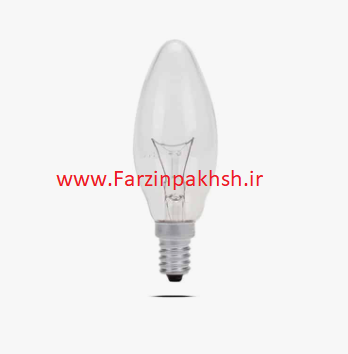 لامپ رشته ای 60 وات شمعی ساده پارس شهاب